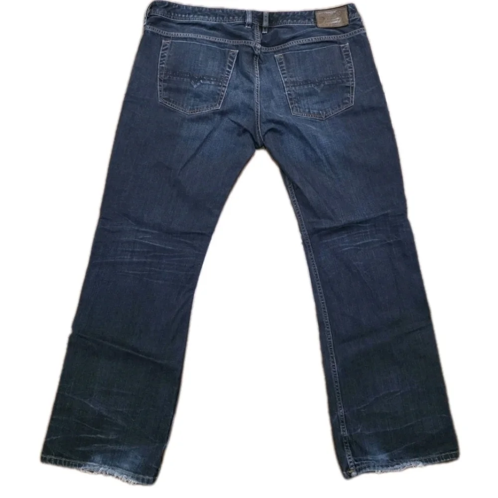Diesel Mens Zatiny Regular Fit Bootcut Stretch Jeans Size 40 X 30 Dark Wash